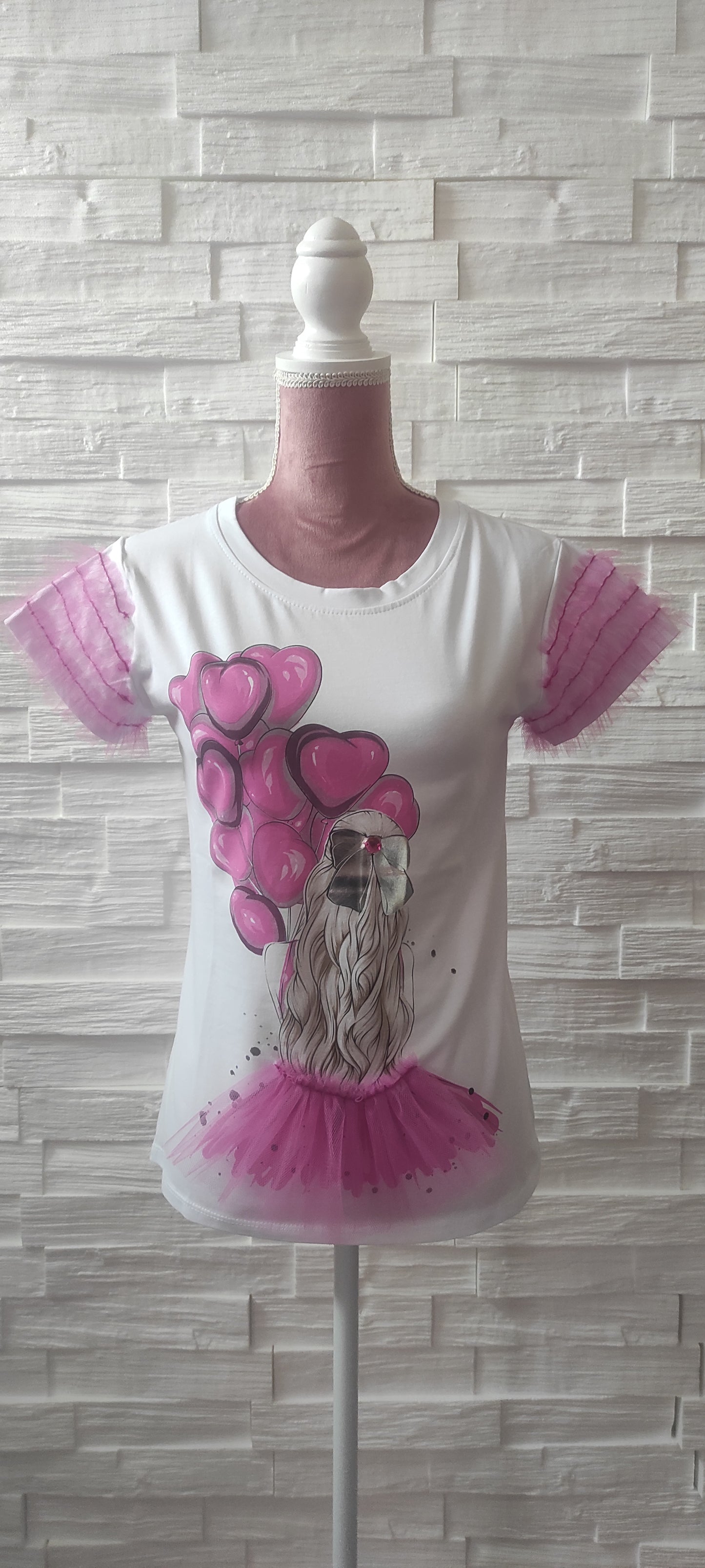 T-shirt donna in tulle
